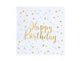 Happy Birthday napkins - 25 cm - 20 pcs.