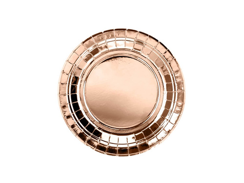 Gold rose plates - 18 cm - 6 pcs.