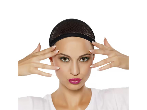 Black wig caps - 1 pc.