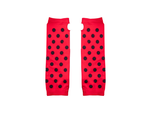 Rękawiczki biedronki bez palców - 30 cm