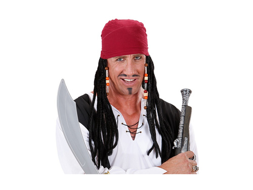 Piracka bandana karaibska z dredami