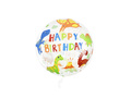 Happy Birthday Dino Foil Balloon - 45 cm - 1 pc