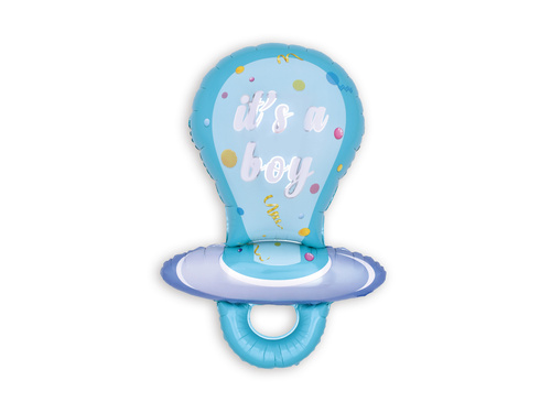 Balon foliowy Smoczek - It's a Boy - 58x97 cm - 1 szt.