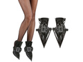 Vynil Witch Sshoe Covers With Buckle And Decoration