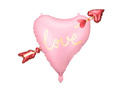 Foil balloon Heart with arrow - 66 x 48 cm - 1 pc.
