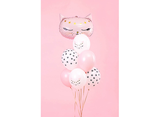 Set of latex balloons Kitten - 30 cm - 6 pcs.