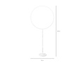 Round balloon stand - 168 cm - 1 pcs.