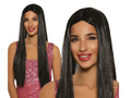 Black Long Wig - 1 pc