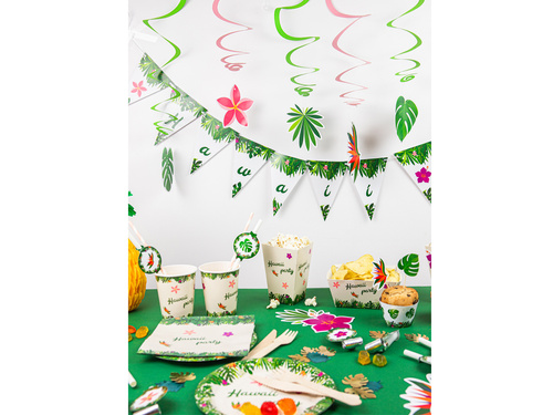 Hawaii Party birthday hanging decoration - 6 pcs.