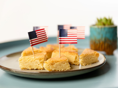 Wykałaczki z flagą narodową USA - 50 szt.