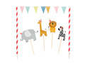 Zestaw dekoracji na tort Safari - 5 szt.