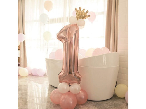 Set of balloons for a birthday rose gold - 15 pcs.