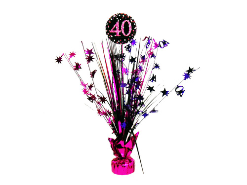 Table decoration for 40th birthday party - 45,7 cm - 1 pcs.