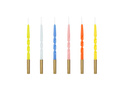 Birthday candles multicolor - 6 pcs