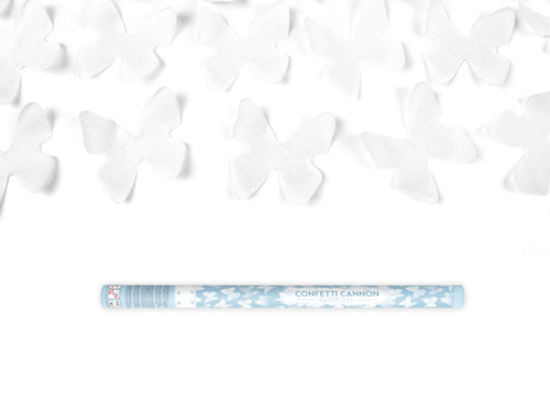 Tube shooting white butterflies - 80 cm - 1 pcs.