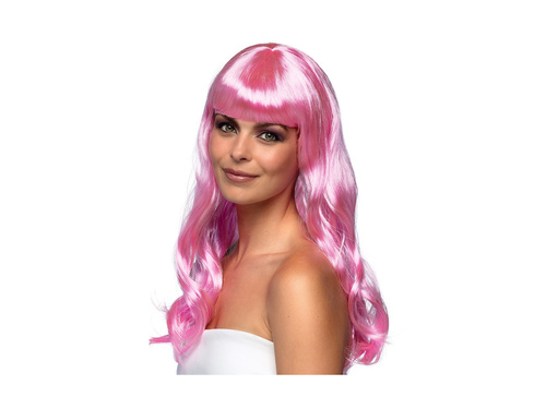 Peruka elegancka jasnoróżowa