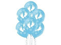 Latex Feet balloons for baby shower for boy - 30 cm - 5 pcs.