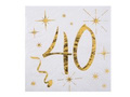 Fortieth birthday napkins - 12,5 cm - 20 pcs.