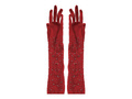Mesh gloves with rhinestones - 30 cm