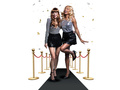 Black carpet 450 x 60 cm