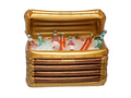 Inflatable treasure chest cooler - 60 cm - 1 pc