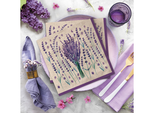 EKO Lavender napkins - 33 cm - 20 pcs.