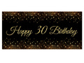 Sparkling poster for thirtieth birthday - 70x33 cm