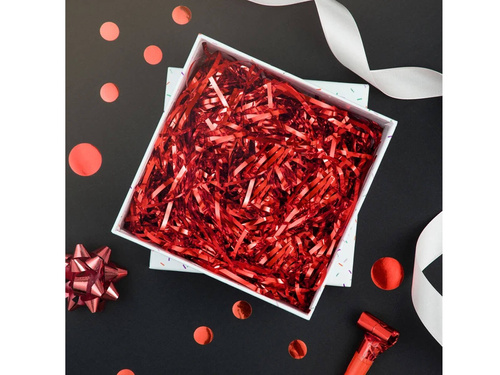 Red metallized gift filler - 30 g