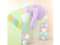 Balon foliowy liliowa cyfra 7 - 100 cm - 1 szt.