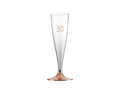 Champagne glasses for thirtieth birthday rose gold - 140 ml - 6 pcs.