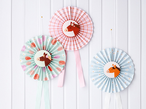 Decorative rosettes Horses - 3 pcs