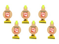 PRL trumpet whistles unrolled - 6 pcs