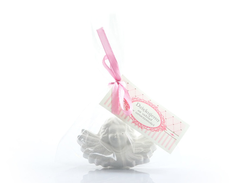 Figurka dziecko w różowym bucie - 10,5 cm