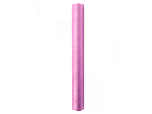 Organza plain pink - 36 cm x 9 meters