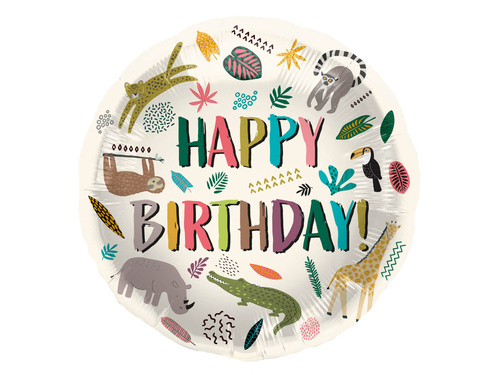 Zoo foil balloon - 1 pc