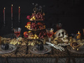 Obrus Pajęczyna na Halloween - 135 x 180 cm - 1 szt.
