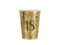 Eighteenth birthday cups 18 Sparkling - 250 ml - 10 pcs.