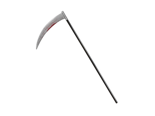 Zakrwawiona plastikowa kosa - 107 cm