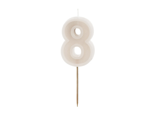 Candle no 8 - 1 pc