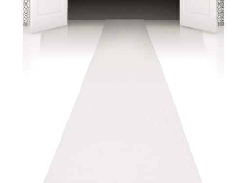 White carpet 450 x 60 cm