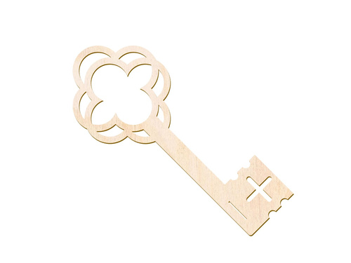 Wax fortune telling key - 27 cm - 1 pc.