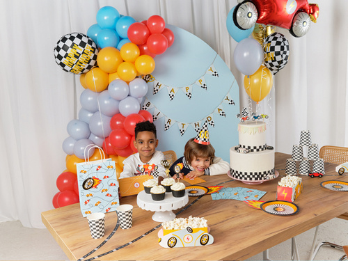 Birthday Cars flag banner - 300 cm - 1 pc.