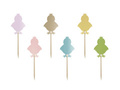 Easter chickens cake pickers - 6 pcs.