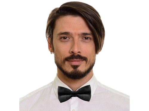 Black bow-tie - 10 cm - 1 pc
