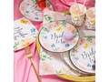 Bride to be floral plates - 18 cm - 6 pcs.