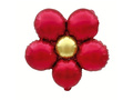 Balon foliowy Kwiat czerwony - 40 cm - 3 szt.