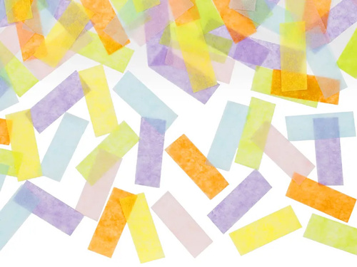 Colorful confetti party cannon, 20 cm, 1 pc