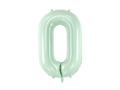 Balon foliowy zielony cyfra 0 - 72 cm - 1 szt.
