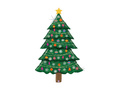 Green Christmas Tree Foil Balloons - 106 x 159 cm - 1 pc