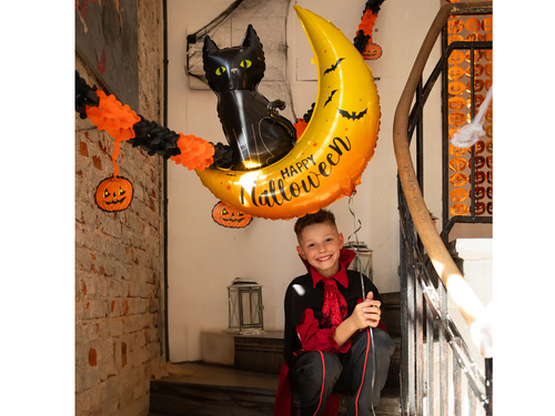 Halloween Cat Foil Balloon - 76,5 x 88 cm - 1 pc